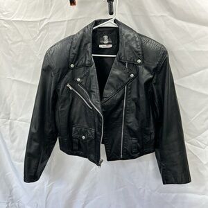 Phenix  vintage 1990 Black Leather Women's Jacket
